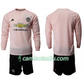 Camisolas de Futebol Manchester United Criança Equipamento Alternativa 2018/19 Manga Comprida